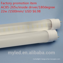 Factory promotion price $ 6.98 cool and warm white led tube light T8 read tube sex 2014